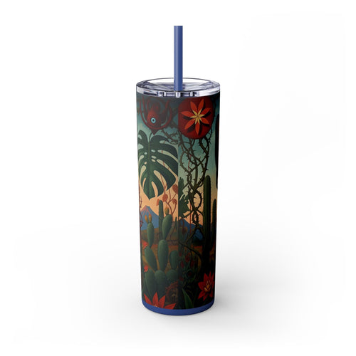 Skinny Tumbler with Straw – 20 oz Stainless Steel Cup