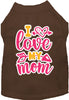 Adorable Cat or Dog Shirt for Pets Pink I Love My Mom
