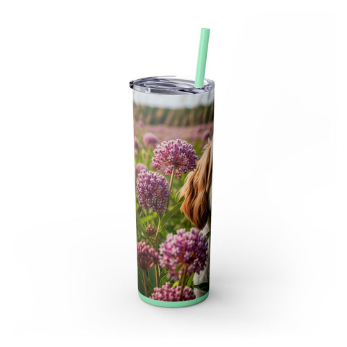 Skinny Tumbler with Straw – 20 oz Stainless Steel Cup