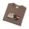 Jesus Retro Graphic T-Shirt — “J.E.SUS The  Real Eternal Hero” Christian Vintage Tee