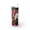 Skinny Tumbler with Straw – 20 oz Stainless Steel Cup