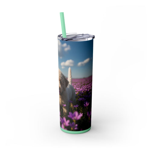 Skinny Tumbler with Straw – 20 oz Stainless Steel Cup