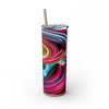 Skinny Tumbler with Straw – 20 oz Stainless Steel Cup