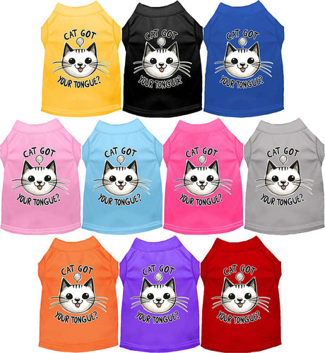 Adorable Cat or Dog Shirt for Pets Cat Got Your Tongue