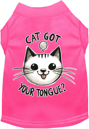 Adorable Cat or Dog Shirt for Pets Cat Got Your Tongue