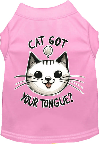 Adorable Cat or Dog Shirt for Pets Cat Got Your Tongue