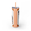 Skinny Tumbler with Straw – 20 oz Stainless Steel Cup