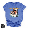 Stay Positive Shark Attack Tee | Funny Summer Graphic T-Shirt