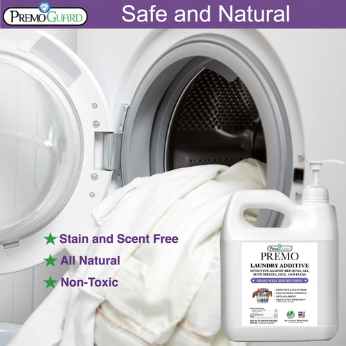 Bed Bug & Mite Laundry Additive 64 oz | Non-Toxic Treatment | Premo Guard