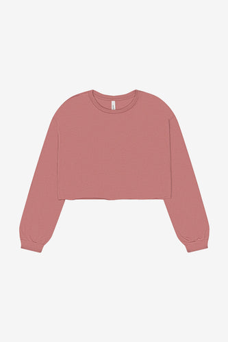 Custom Women's Cropped Long-Sleeve Shirt