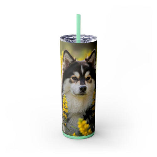 Skinny Tumbler with Straw – 20 oz Stainless Steel Cup