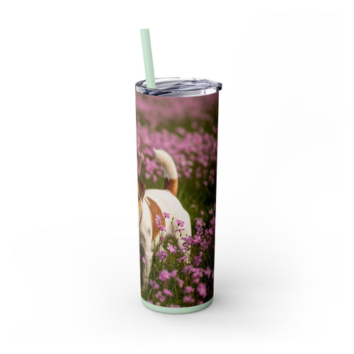 Skinny Tumbler with Straw – 20 oz Stainless Steel Cup