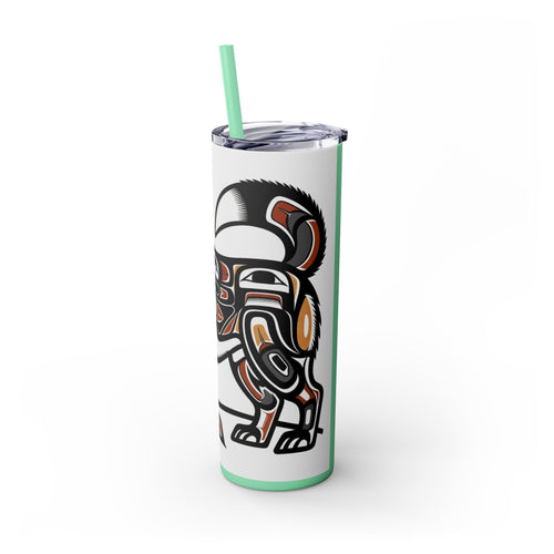 Skinny Tumbler with Straw – 20 oz Stainless Steel Cup