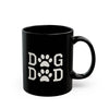 Dog Dad Black Mug