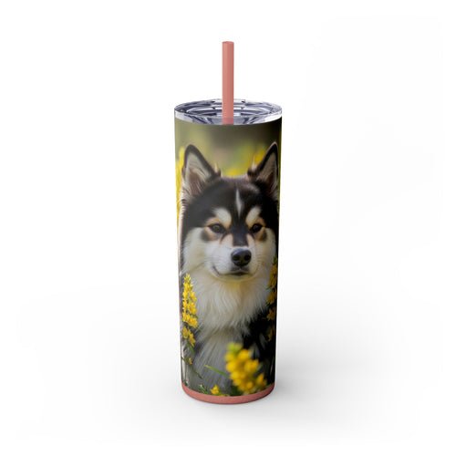 Skinny Tumbler with Straw – 20 oz Stainless Steel Cup