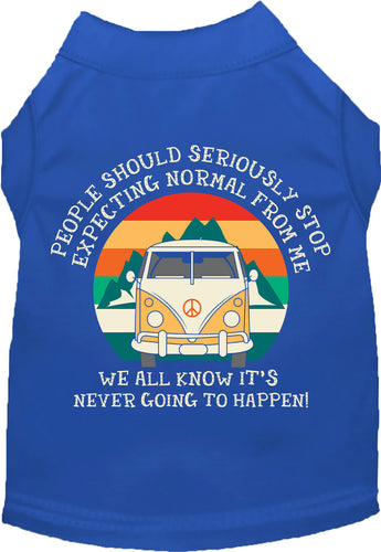Cat or Dog Shirt for Pets Stop Expecting Normal Vanlife