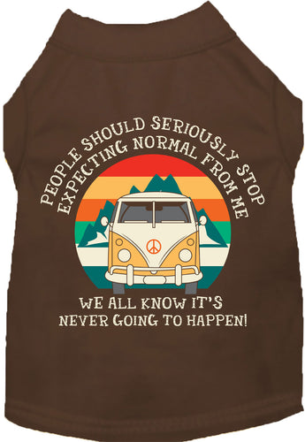 Cat or Dog Shirt for Pets Stop Expecting Normal Vanlife