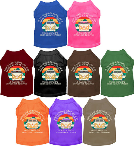 Cat or Dog Shirt for Pets Stop Expecting Normal Vanlife