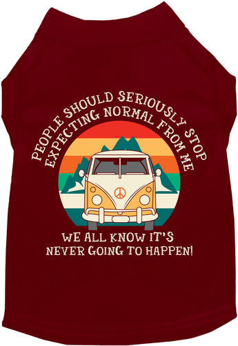 Cat or Dog Shirt for Pets Stop Expecting Normal Vanlife