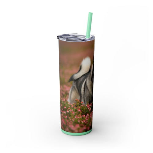 Skinny Tumbler with Straw – 20 oz Stainless Steel Cup