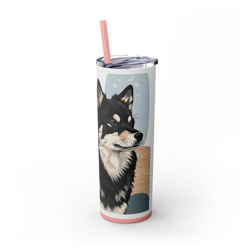 Skinny Tumbler with Straw – 20 oz Stainless Steel Cup