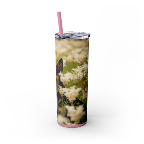 Skinny Tumbler with Straw – 20 oz Stainless Steel Cup