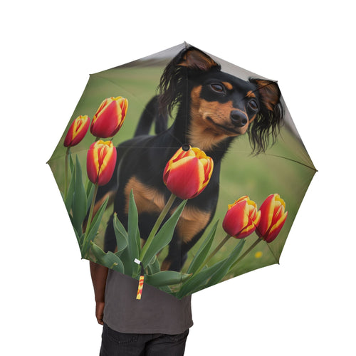 48 Semi-Automatic Umbrella – Windproof Large Travel Rain Umbrella
