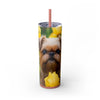 Skinny Tumbler with Straw – 20 oz Stainless Steel Cup
