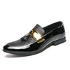 Large Size Leather Shoes England Pointed Toe Sequined Casual Men's Shoes