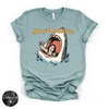 Stay Positive Shark Attack Tee | Funny Summer Graphic T-Shirt