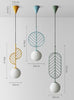 Simple Bar Restaurant Study Cafe Macaron Leaf Chandelier