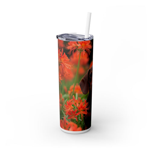 Skinny Tumbler with Straw – 20 oz Stainless Steel Cup