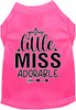 Adorable Cat or Dog Shirt for Pets Little Miss Adorable