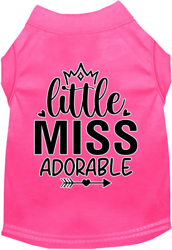 Adorable Cat or Dog Shirt for Pets Little Miss Adorable