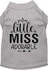 Adorable Cat or Dog Shirt for Pets Little Miss Adorable