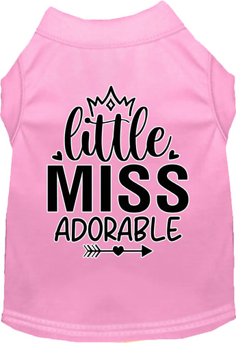 Adorable Cat or Dog Shirt for Pets Little Miss Adorable