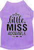 Adorable Cat or Dog Shirt for Pets Little Miss Adorable