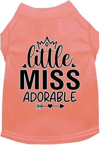 Adorable Cat or Dog Shirt for Pets Little Miss Adorable