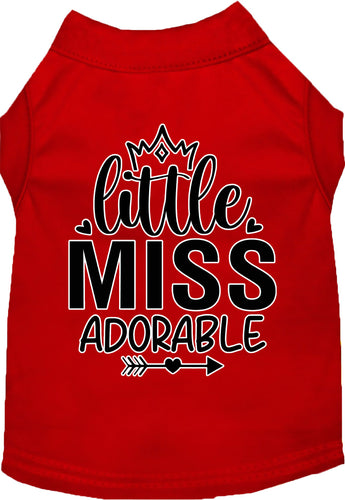 Adorable Cat or Dog Shirt for Pets Little Miss Adorable