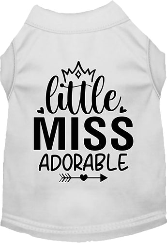 Adorable Cat or Dog Shirt for Pets Little Miss Adorable