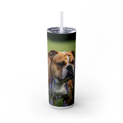 Skinny Tumbler with Straw – 20 oz Stainless Steel Cup