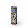 Skinny Tumbler with Straw – 20 oz Stainless Steel Cup