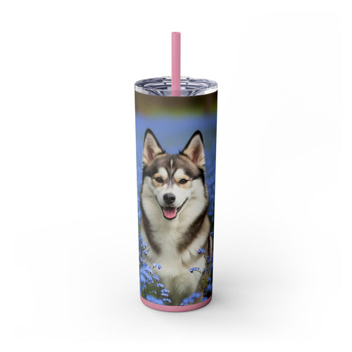 Skinny Tumbler with Straw – 20 oz Stainless Steel Cup