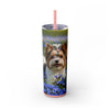 Skinny Tumbler with Straw – 20 oz Stainless Steel Cup