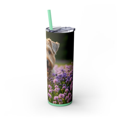 Skinny Tumbler with Straw – 20 oz Stainless Steel Cup