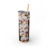Skinny Tumbler with Straw – 20 oz Stainless Steel Cup