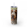 Skinny Tumbler with Straw – 20 oz Stainless Steel Cup