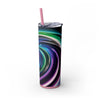 Skinny Tumbler with Straw – 20 oz Stainless Steel Cup