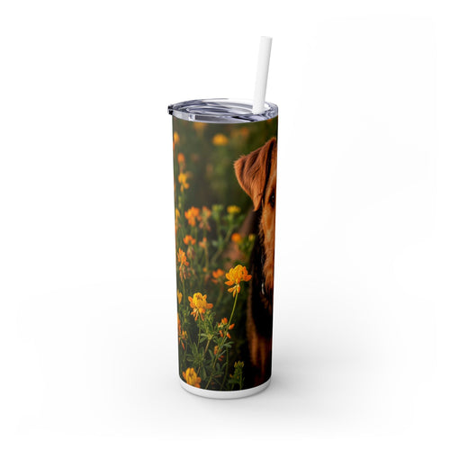 Skinny Tumbler with Straw – 20 oz Stainless Steel Cup