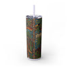 Skinny Tumbler with Straw – 20 oz Stainless Steel Cup